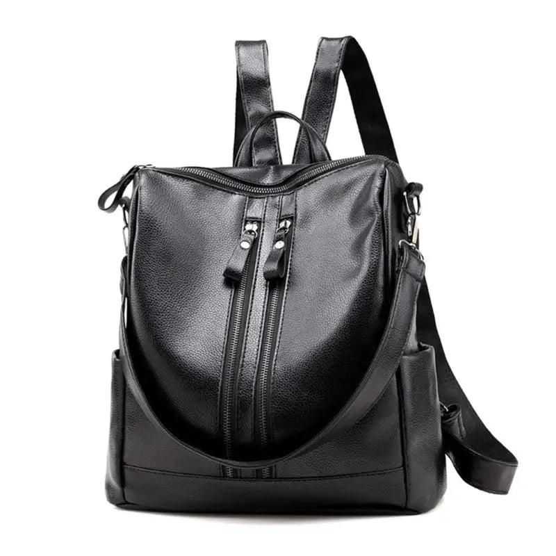 Women Anti-theft Leather Backpack School Travel Handbag