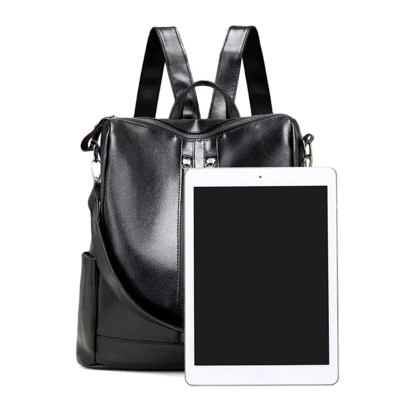 Women Anti-theft Leather Backpack School Travel Handbag