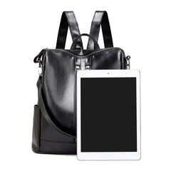 Women Anti-theft Leather Backpack School Travel Handbag