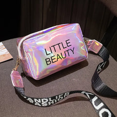 Women Laser Crossbody Bag PVC Jelly Small Tote Messenger