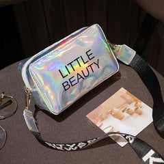 Women Laser Crossbody Bag PVC Jelly Small Tote Messenger
