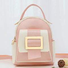 Mini Soft Leather Backpack for Women Multi-Function Small Shoulder Bag
