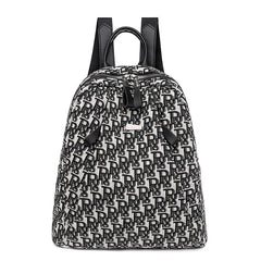 Women Letter Backpack Oxford Canvas Bag Casual Ladies Travel Small Bag