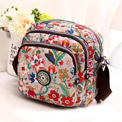 Flower Printing Messenger Bag Women Casual Shoulder Bag
