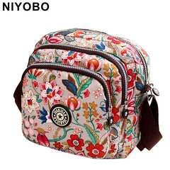 Flower Printing Messenger Bag Women Casual Shoulder Bag