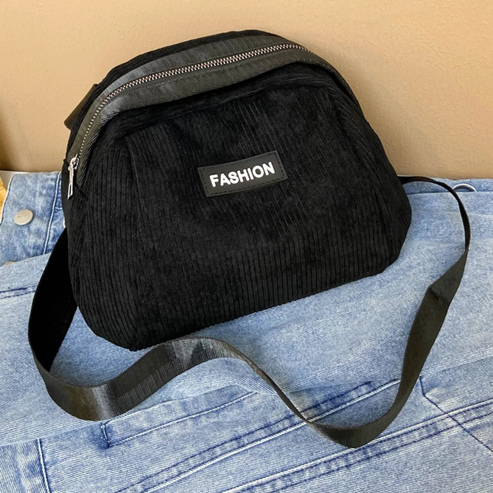 Nylon Women Messenger Bag for Weekend Vacation Camping