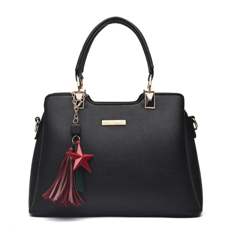 Vintage Leather Women Bag Top-Handle Purse Shoulder Tote KL545