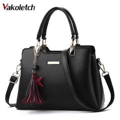 Vintage Leather Women Bag Top-Handle Purse Shoulder Tote KL545