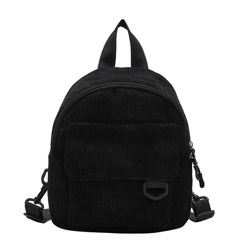 Corduroy Mini Backpack for Women