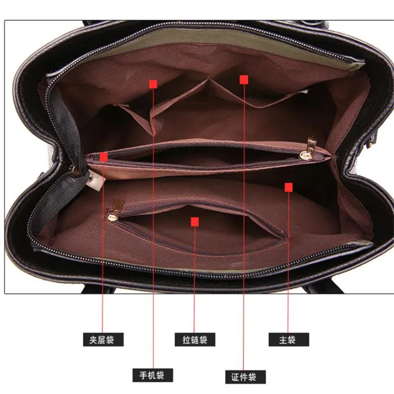 Women PU Leather Handbags Ladies Bags Purse Shoulder Famous Bags