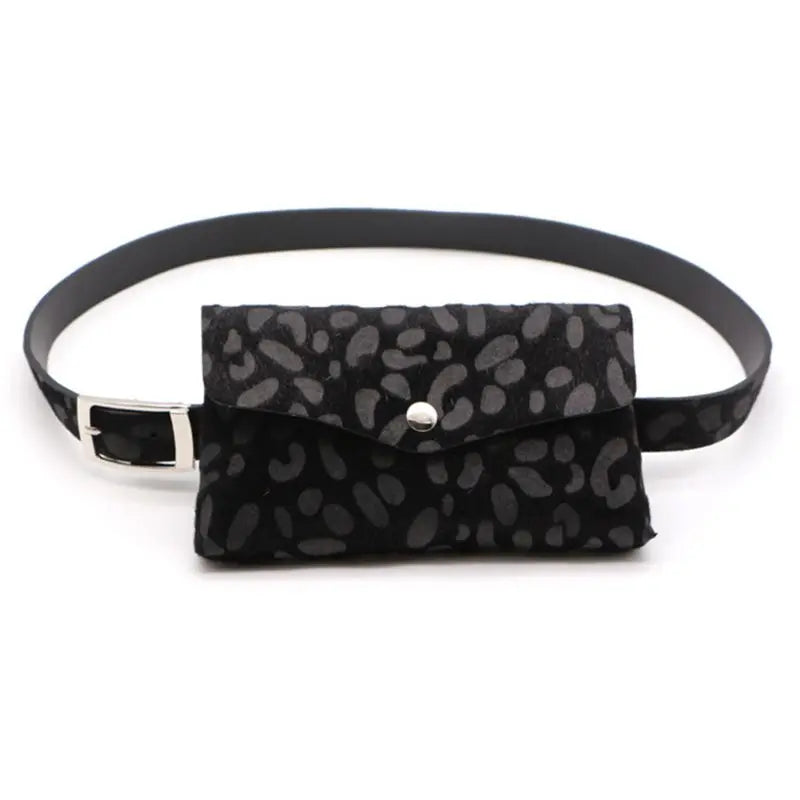 Women PU Leather Mini Waist Bag Fanny Belt Pack for Key Phone Purse