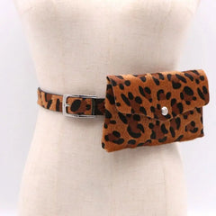 Women PU Leather Mini Waist Bag Fanny Belt Pack for Key Phone Purse