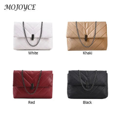 Women PU Messenger Bag Casual Chain Handbags