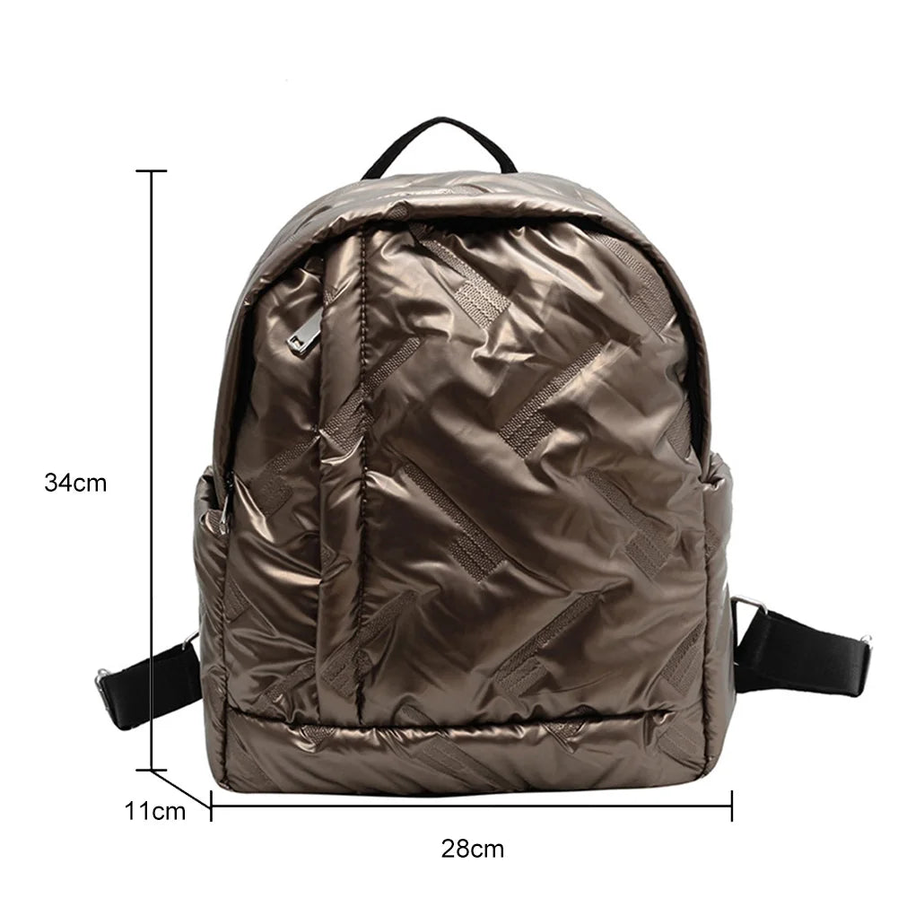 Waterproof Padded Backpack for Women - School Bags Zipper Backpack