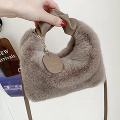 Winter Fluffy Handbags Purse Fur Crossbody Bag