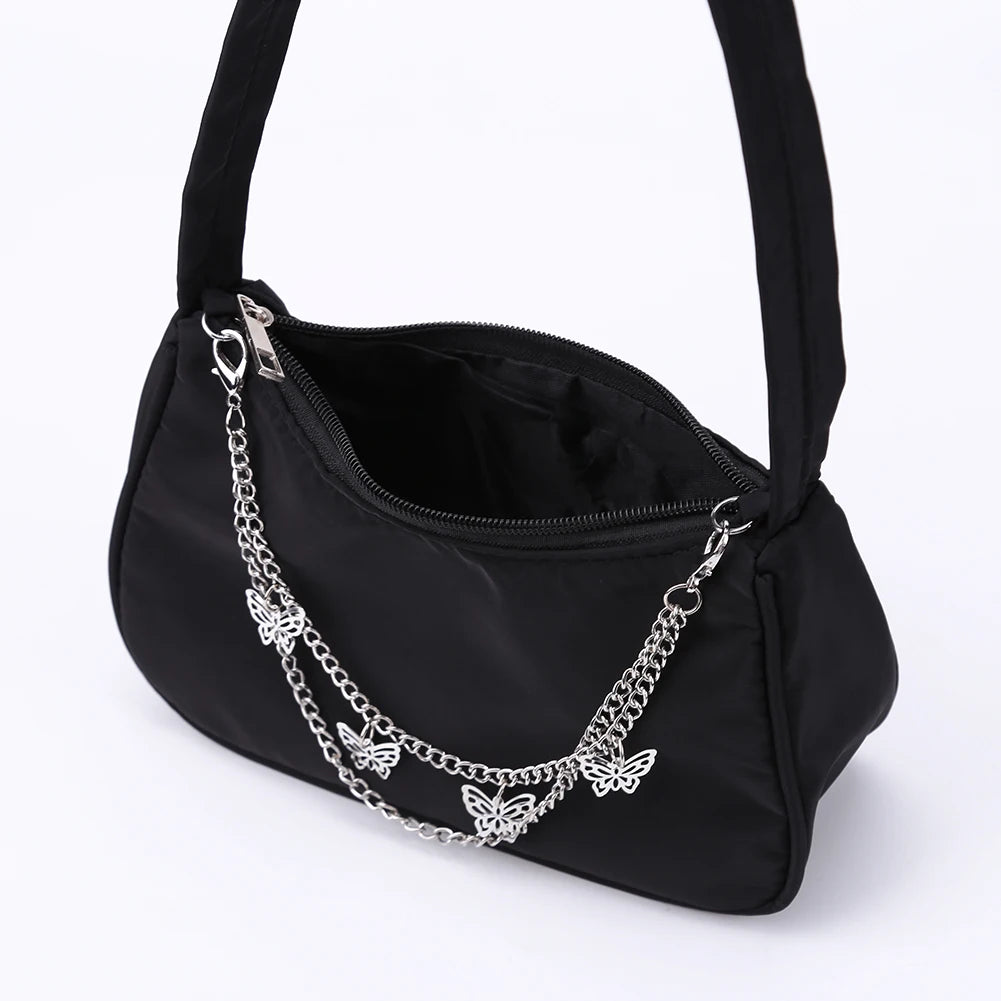 Women Butterfly Mini Purse Bag Chain Casual Shoulder Underarm