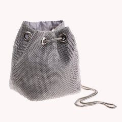 Rhinestone Bucket Shoulder Bag Sequin Diamond Evening Party Purse