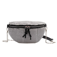 Bling Rhinestone Waist Bag Fanny Pack Crossbody Pouch