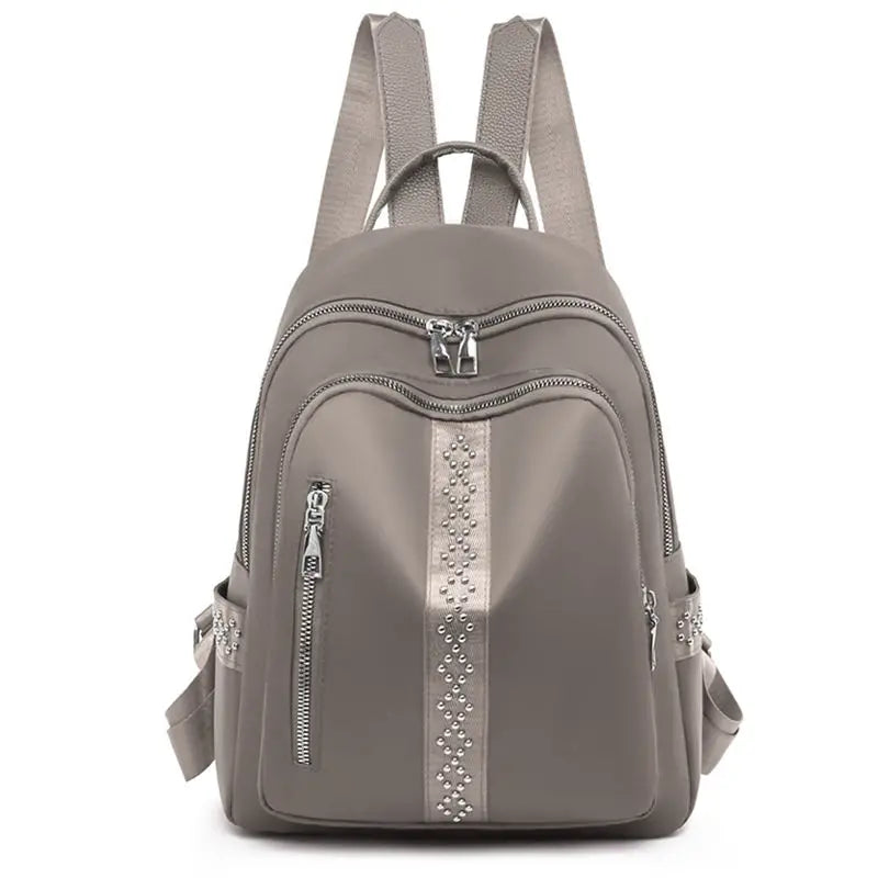Women School Backpacks Zipper Ladies Backpack Large Capacity Teenage Girls