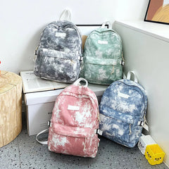 Tie Dye Printing Backpack Preppy Style School Bag