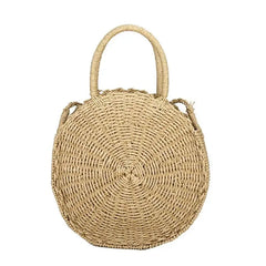 Rattan Beach Cross Body Bag Women Envelope Shoulder Shell Bag