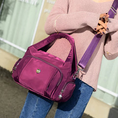 Nylon Shoulder Bag Crossbody Tote Handbag Messenger Bag