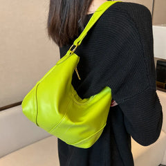 PU Leather Crossbody Bag Large Capacity Women Shoulder Purse Solid