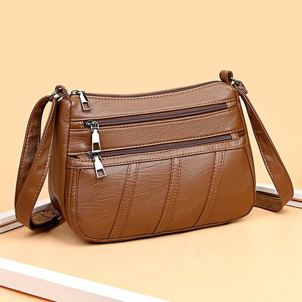 Women Shoulder Bag PU Leather Messenger Crossbody Mother Female Handbag