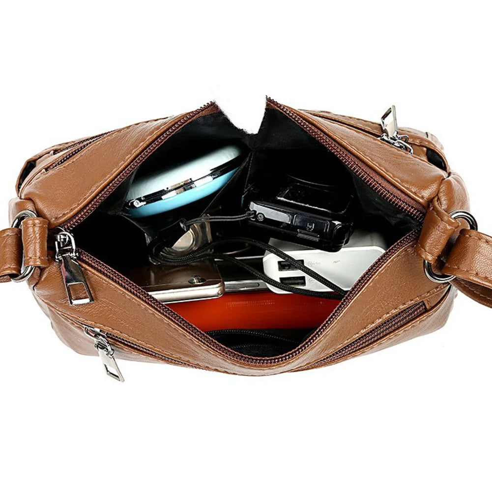 Women Shoulder Bag PU Leather Messenger Crossbody Mother Female Handbag