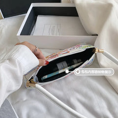 Printed PU Leather Small Shoulder Bag for Women