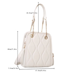 Women Shoulder Handbags Rhomboid Pattern Crossbody Satchels