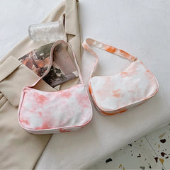 Women Tie Dye Travel Handbag Casual Small Top-handle Bag