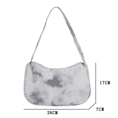 Women Tie Dye Travel Handbag Casual Small Top-handle Bag