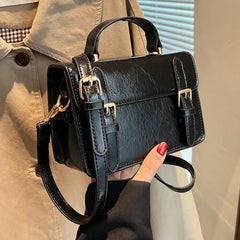 Women Small Square Bag PU Leather Shoulder Bags Handbag Purse Female Travel