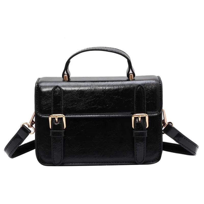 Women Small Square Bag PU Leather Shoulder Bags Handbag Purse Female Travel