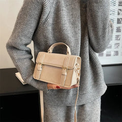 Women Small Square Bag PU Leather Shoulder Bags Handbag Purse Female Travel