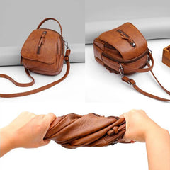 Women Soft PU Leather Flap Coin Purse Shoulder Messenger Bag