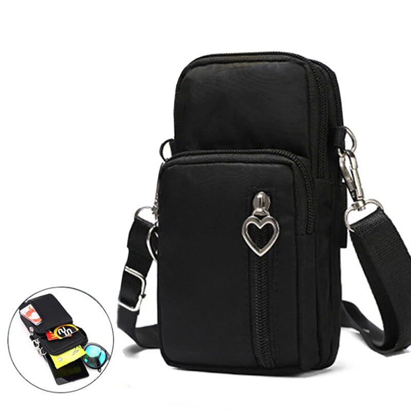 Women Sports Mini Crossbody Bag Cellphone Pouch