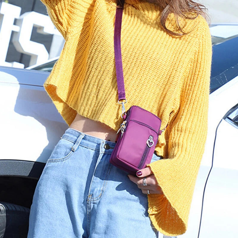 Women Sports Mini Crossbody Bag Cellphone Pouch