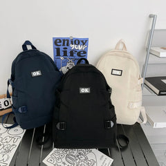 Women Backpack Waterproof Nylon Laptop School Bag Travel Rucksack
