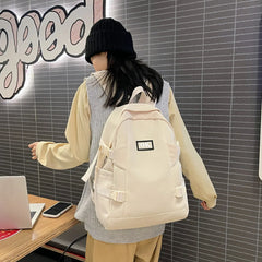 Women Backpack Waterproof Nylon Laptop School Bag Travel Rucksack