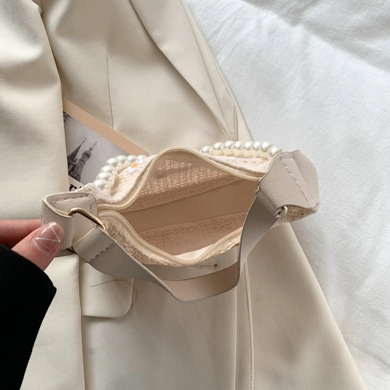 Bohemia Straw Shoulder Bag for Women Beach Travel