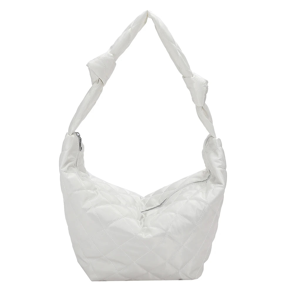 Cotton Padded Top-handle Totes Shoulder Bag Crossbody Bags