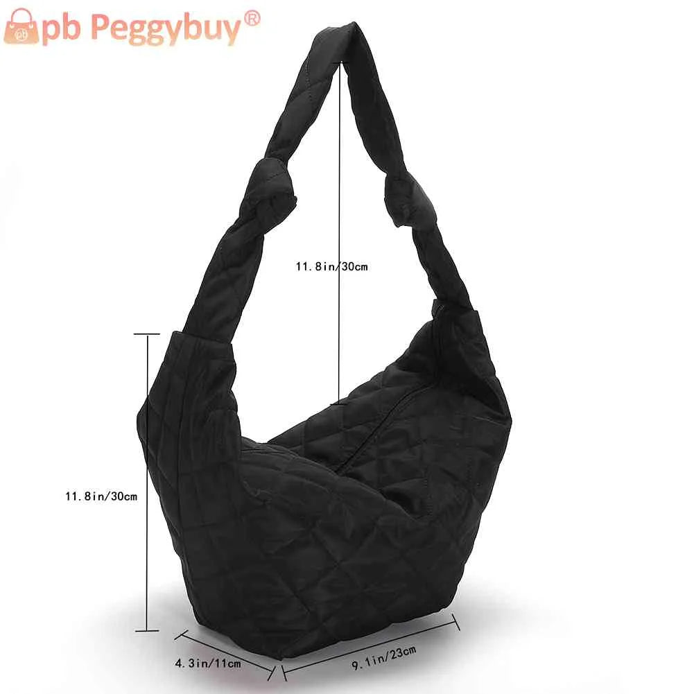 Women Cotton Padded Shoulder Totes Bags