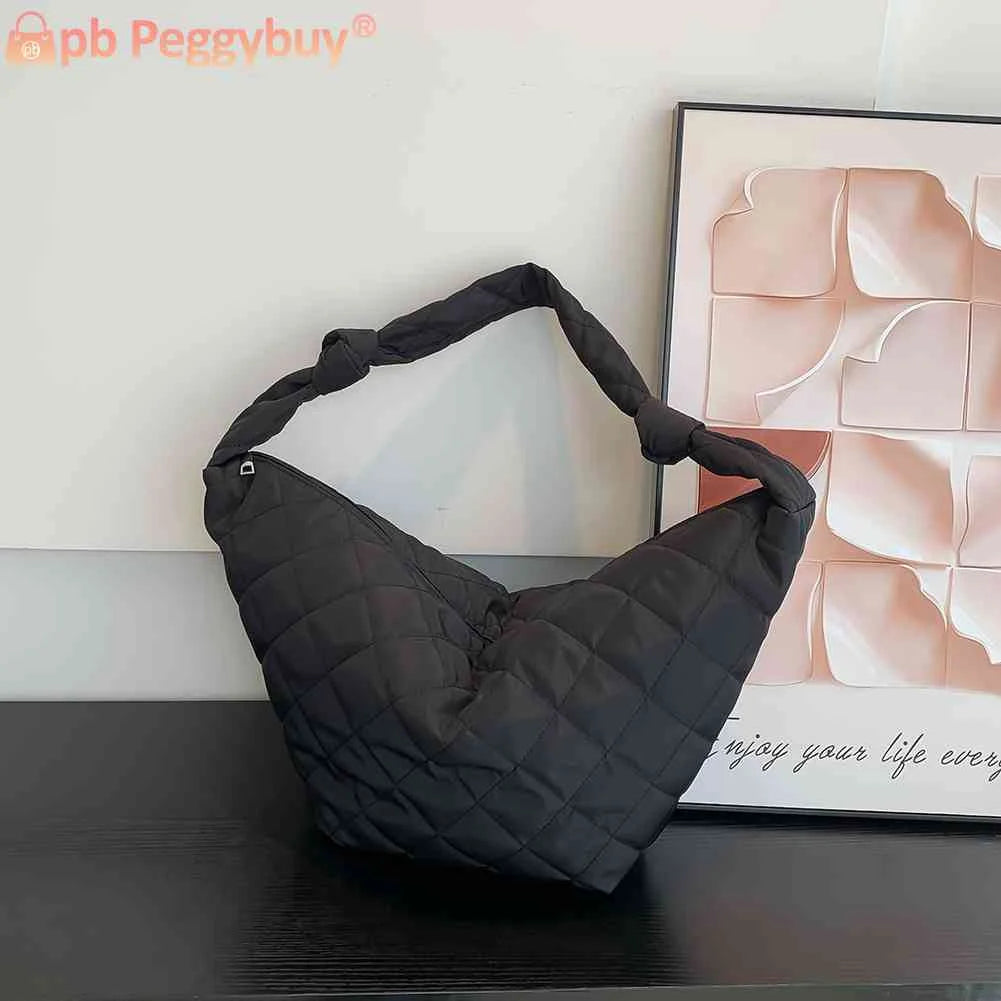 Women Cotton Padded Shoulder Totes Bags