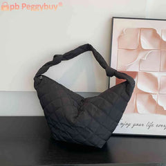 Women Cotton Padded Shoulder Totes Bags
