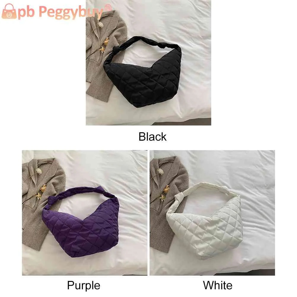 Women Cotton Padded Shoulder Totes Bags