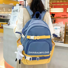 Harajuku Style Women's Travel Backpack Large Capacity Laptop Bag