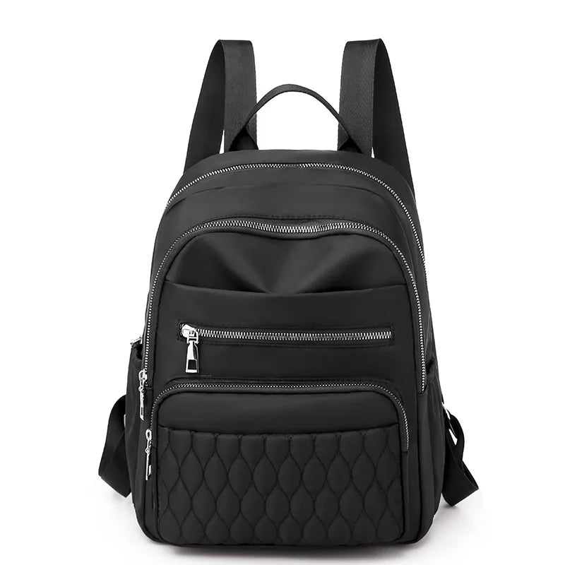 Women Travel Backpack Girls Schoolbag Soft Fabric Multi-pockets Backpack