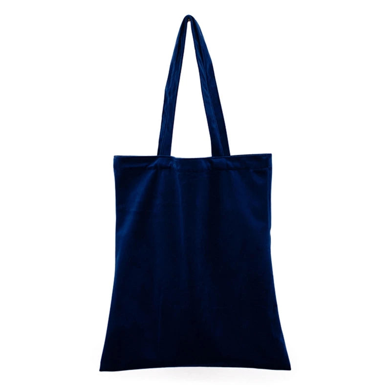 Velvet Shoulder Bag DIY Hand Painted Tote Bag Large Capacity